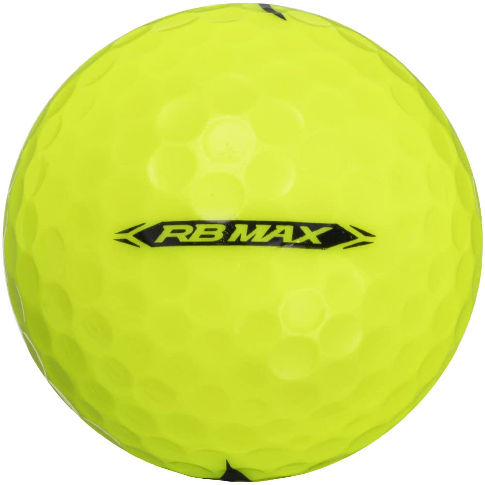 MIZUNO RB MAX Yellow Golf 1 Dozen Distance Suitable for All Head Axial Flow 5NJBT733 Balls, (12 Balls), Type, Speeds, Ultra-Soft Feel, 3-Piece