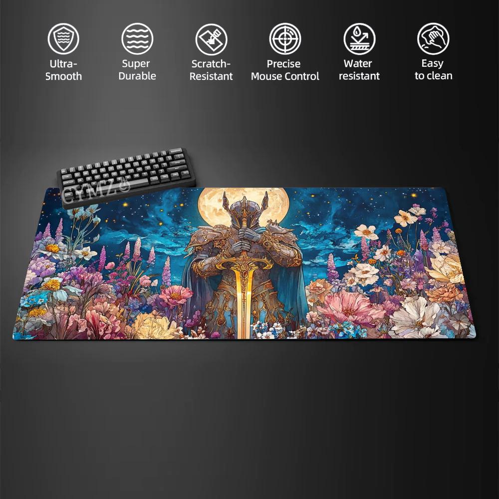 Magnificent armored knight large gaming Mouse Pad Desk Mat Gaming mats antislip Durable offices accessories Keyboard mouse mat