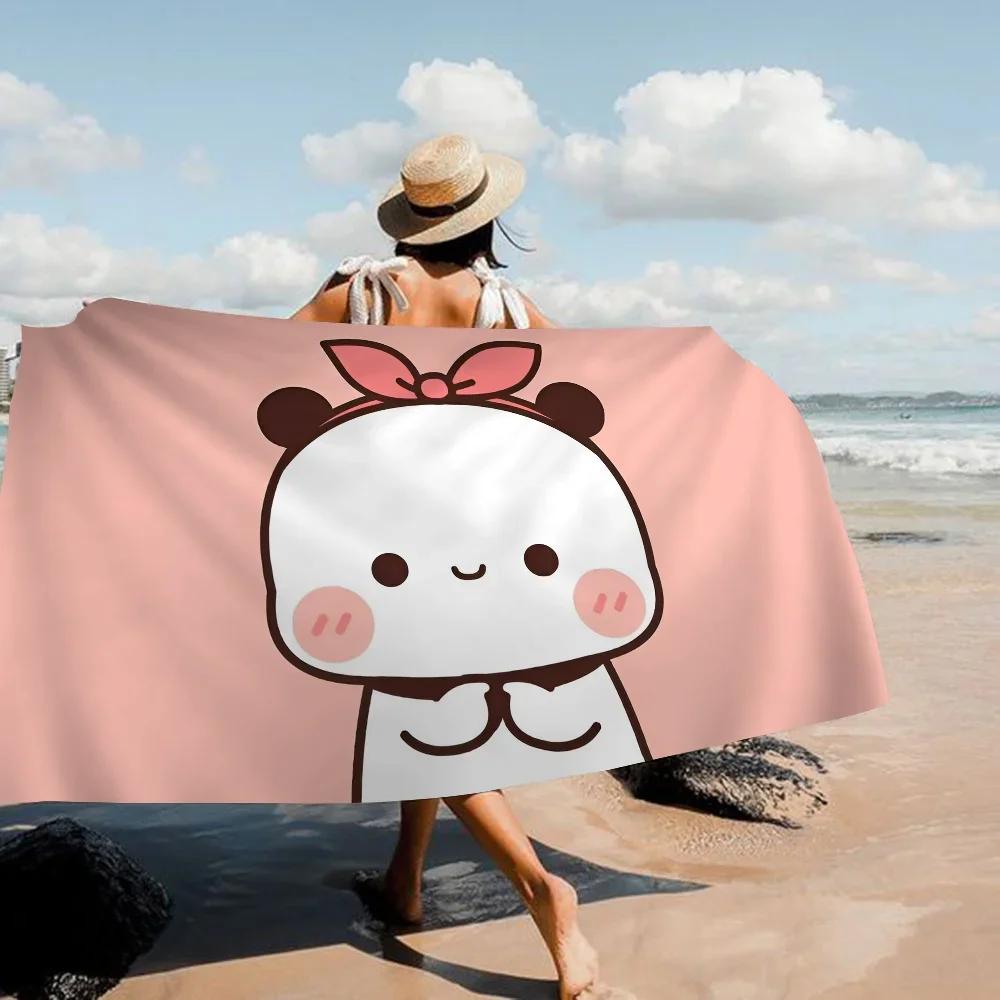 Orso Panda B-Bubu-Dudu Asciugamano Microfibra Asciugamano da Spiaggia Assorbente Asciugatura Rapida Morbido Yoga Nuoto Resort Arrampicata Asciugamano