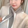Windproof Knitted Scarf Triangle Cross Neckerchief Fashion False Collar  Autumn Winter