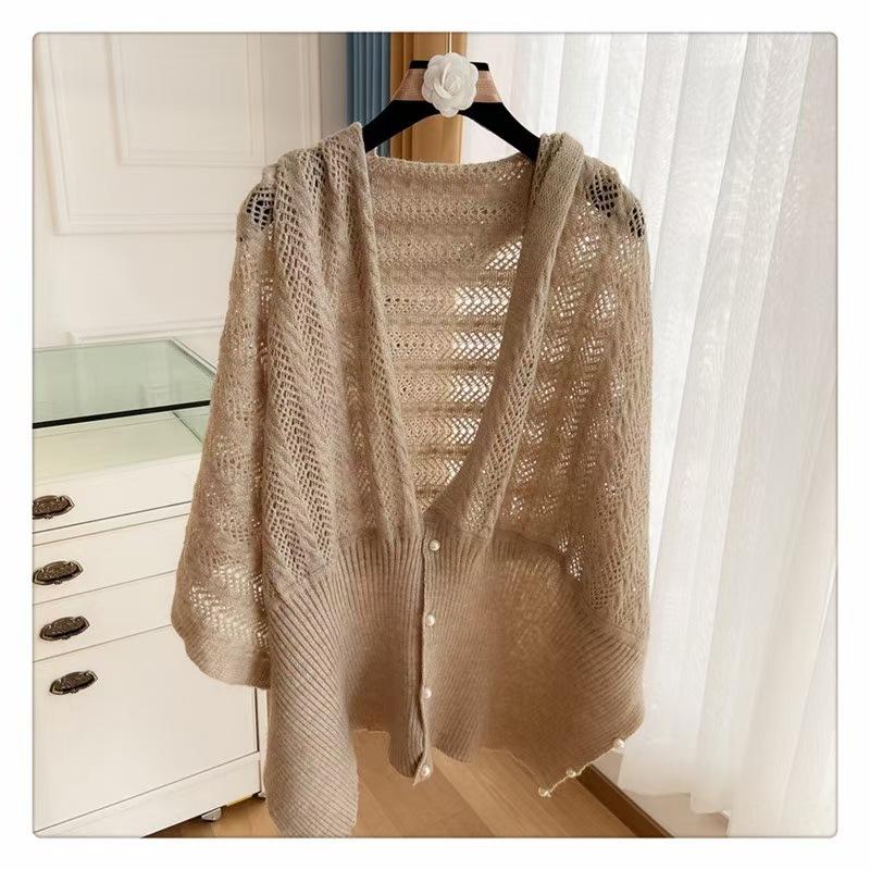 

Шарф Поддельный воротник Внешний шарф Шаль Жемчужная пряжка Вязаная шерсть Маленькое плечо 135-175CM верблюд