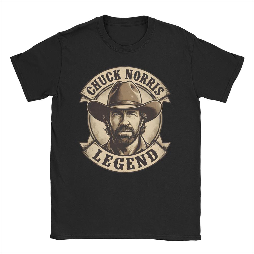 Erinnern Sie sich an Chuck Norris T-Shirts Für Unisex Unisex Baumwolle Lässig T-Shirt Rundhals T-Shirt Kurzarm Kleidung Sommer
