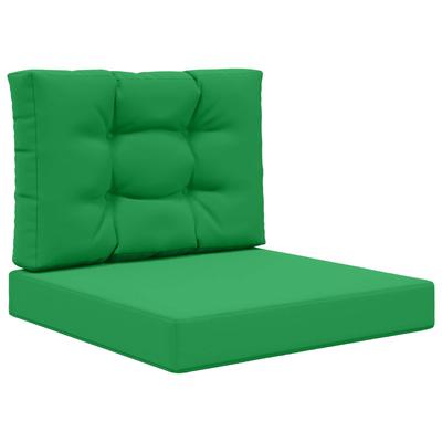 Outdoor Sofa Cushions 2 Pcs Green Polyester