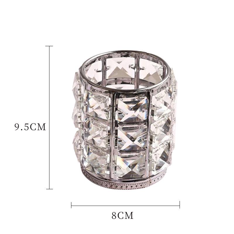 

Хрустальная кисть в трубке, кисть для макияжа, органайзер для хранения инструментов для ногтей, держатель для косметических ручек, домашний декор