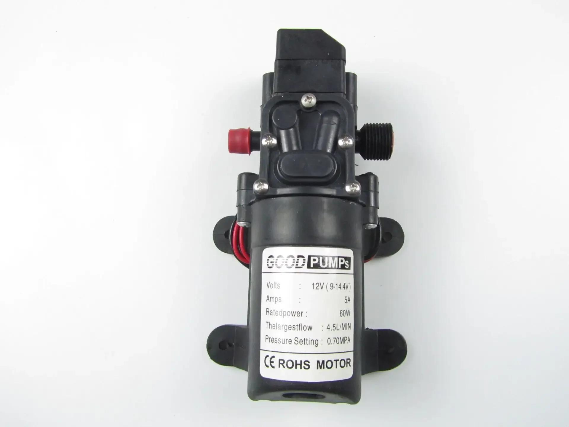 

12V60W smart mini diaphragm household self-priming water pump spray watering return pump cooling spray watering device LX122902