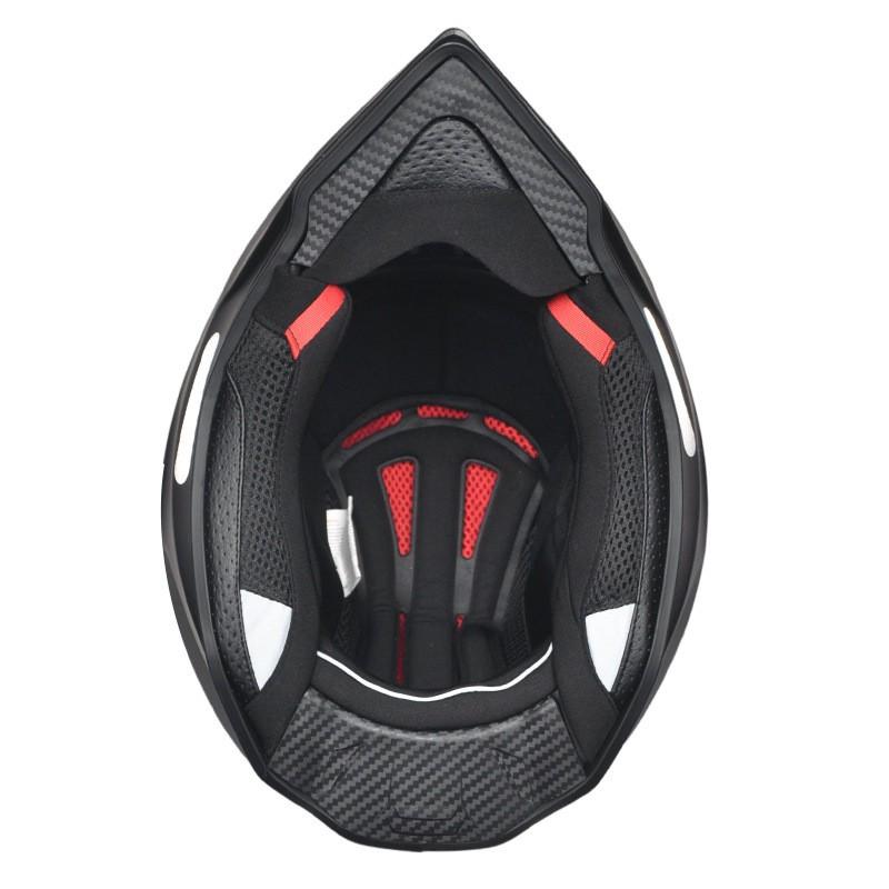 Full Face Motorcycle Helmet Touring Off-Road All Season Riding With Dual Visors ABS Shell Men Women