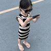 Abiti estivi a righe per bambina Abiti casual da principessa Abbigliamento per bambini Abiti per neonati e bambini Vestidos Abiti per bambine