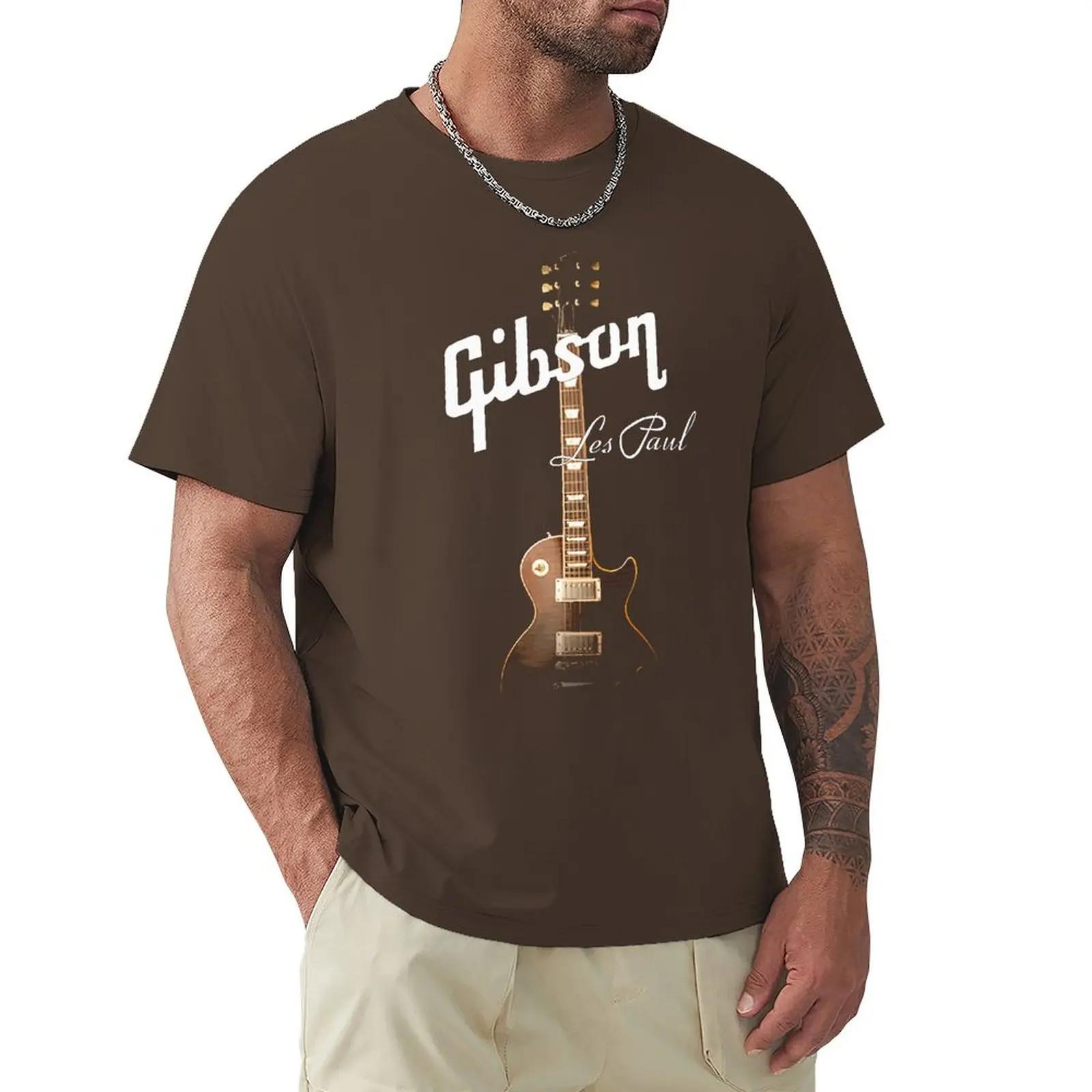 Крутые футболки Gibson Guitar Футболки с графическим принтом Мужские футболки Gibson Футболки любителей музыки в стиле рок-гранж Хипстерские топы Повседневные топы в стиле хип-хоп M зелёный