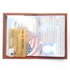 Double-Headed Eagle Leather Passport Holder - Russian National Emblem Protective Case