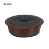 60mm ABS Plastic Computer Table Wire Hole Cover Office Desk Grommet Cable Clamp Black Dust Plug Wire Tidy Storage Organizer