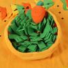 Radish Squeaky Dog Sniffing Mat - Interactive, Self-Entertainment Play & Training, Washable Pet Pad