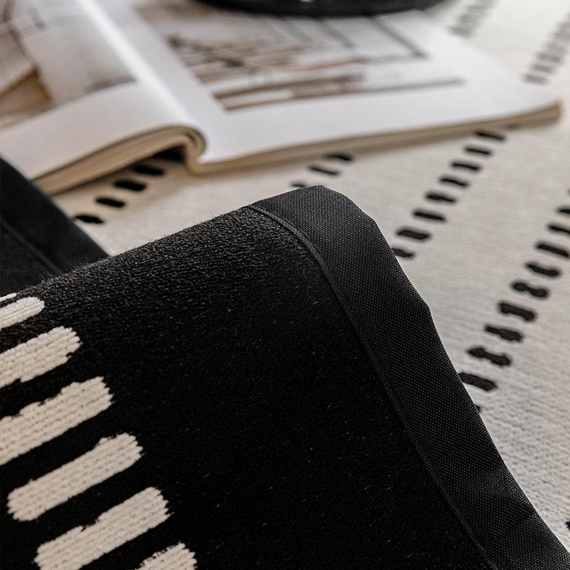 Retro Chenille Sofa Mat Four Season Universal Non-Slip Sofa Cover Combination Stripes Sofa Cushion Straight Armrest Couch Cover