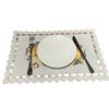 New placemat Western placemat Embroidery fabric Sunflower pumpkin Thanksgiving party party decoration Insulation mat