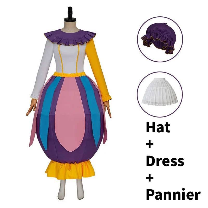 

Beauty And The Beast Mrs Potts Cosplay Costume With Princess Style For Halloween Party XXXL