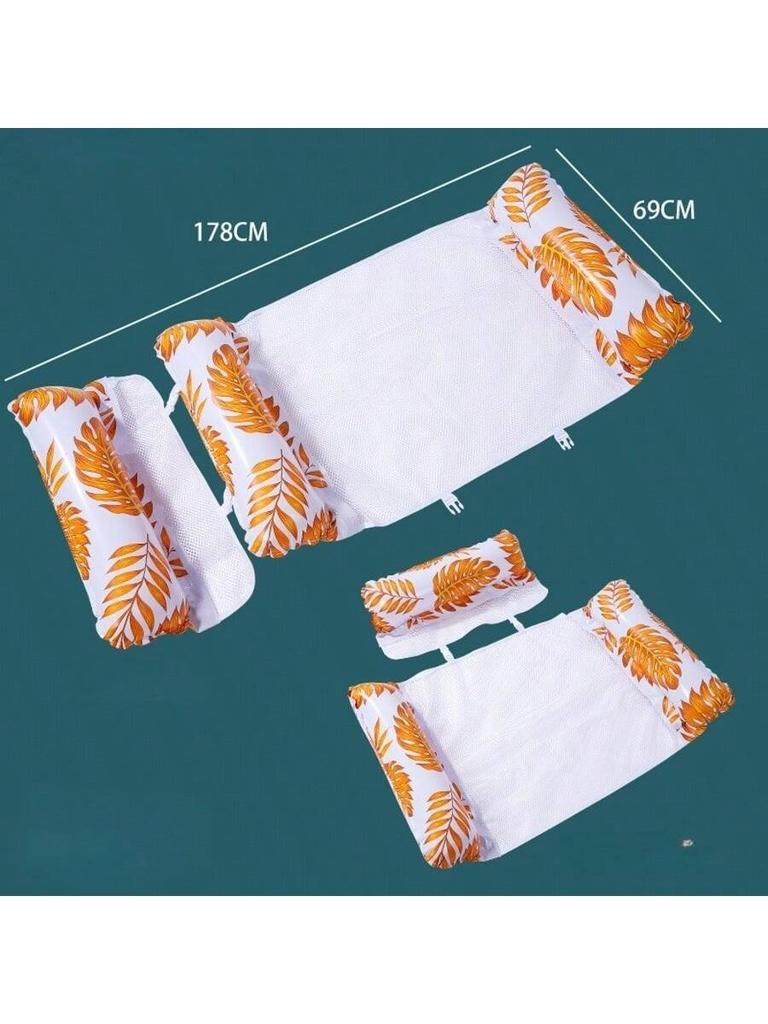 Inflatable Pool Floats 2-in-1 Floating Pool Chair Water Hammock for Adults and Kids for Swimming Pool Party Summer Water Fun