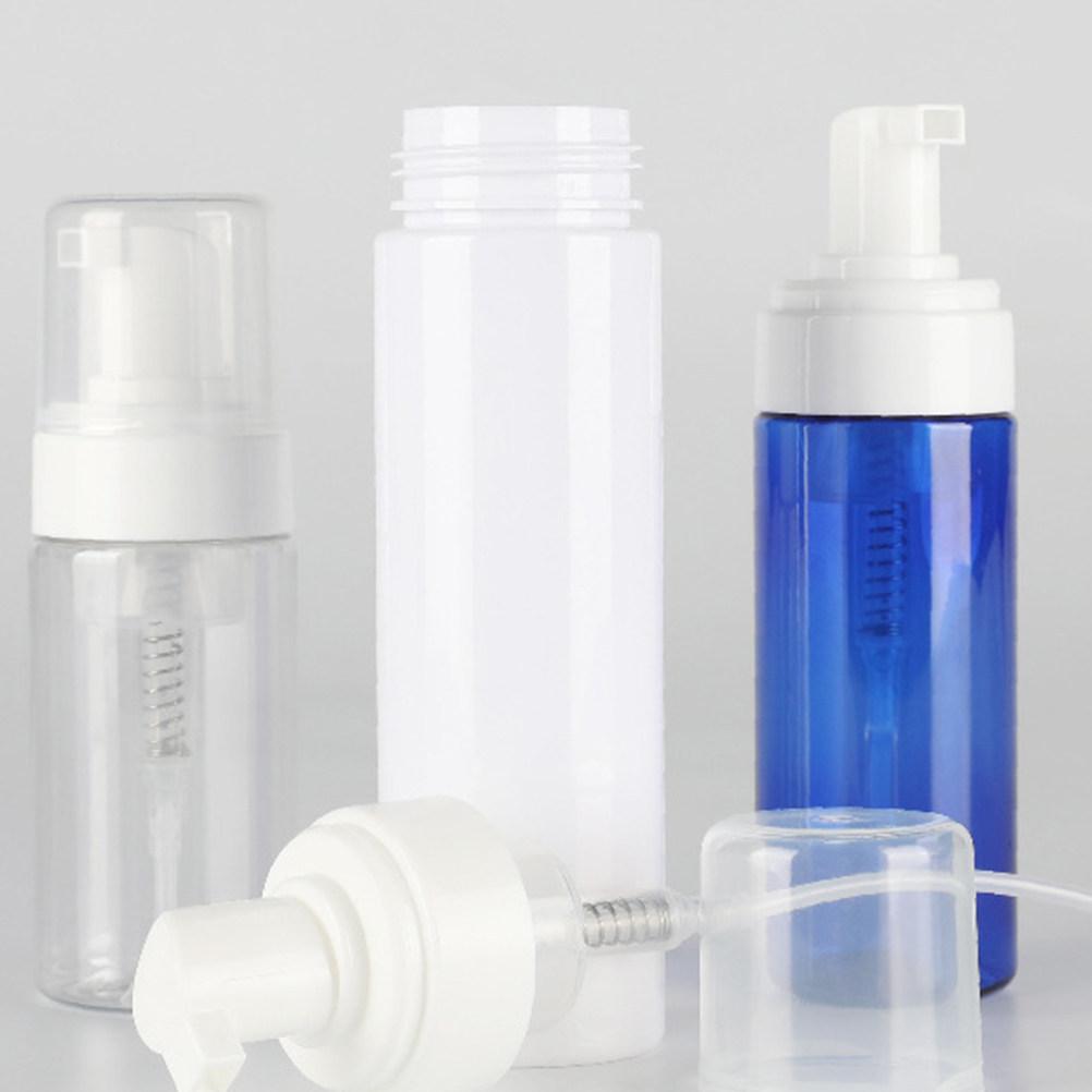 6Pcs 60Ml Press Pump Foaming Bottle Refillable Plastic Dispenser Portable Empty Bottle for Hand Soap Body Wash Shampoo