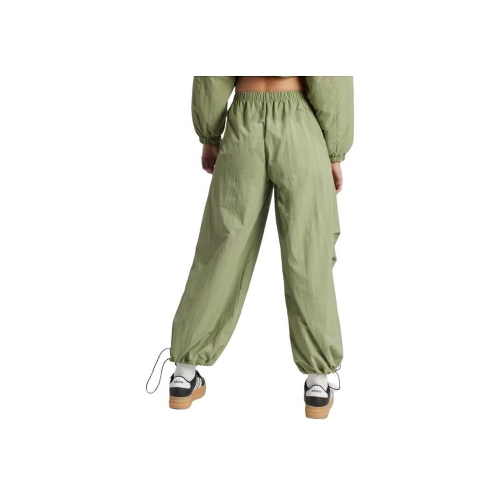 Adidas City Escape Solid Color Loose Weave Casual Pants Women bottoms Tent-Green IW5205