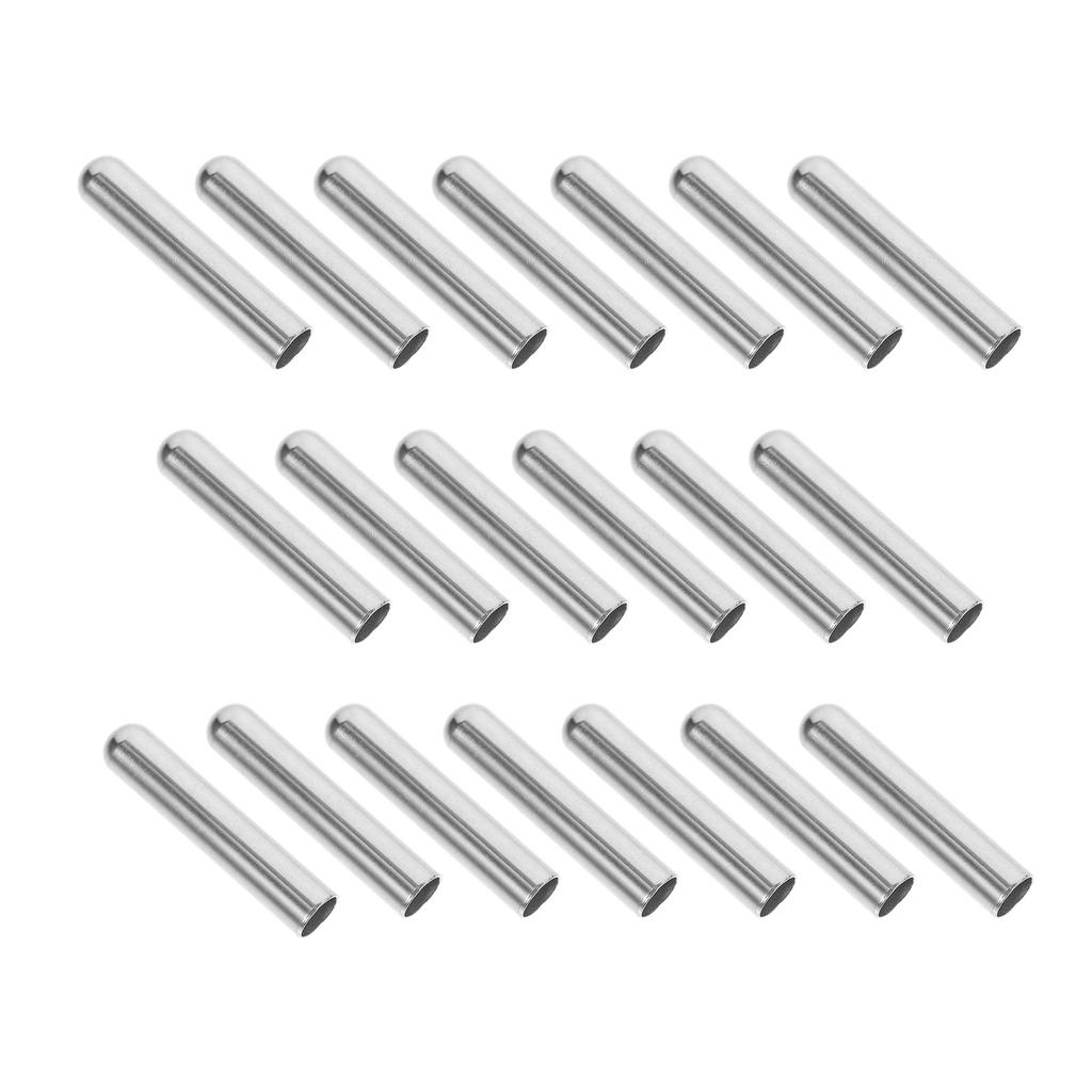 20Pcs Metal Shoelace Tips Aglets Fine Craftsmanship DIY Shoestring Buckle Clasp for Athletic Casual Shoes Easy Fit Shoelace