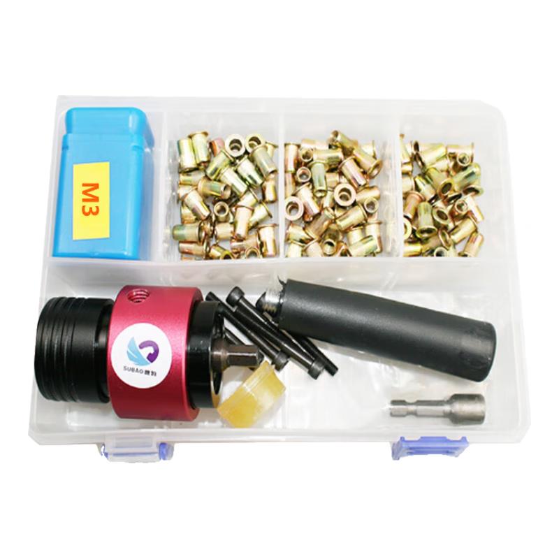 

Beiyou Cordless Electric Rivet Nut Gun Kit LK6 CN plug (adapter included)