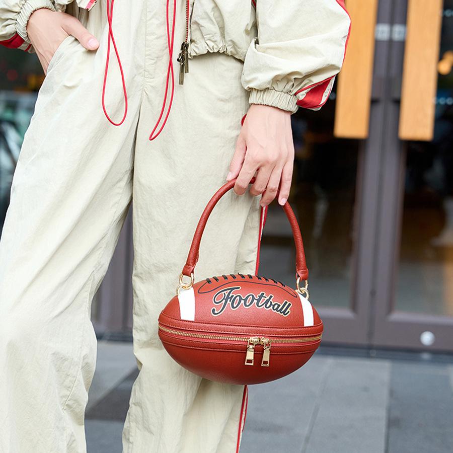American Football Football Handbag Creative Special-Shaped Personality Foreign Style Messenger Bag