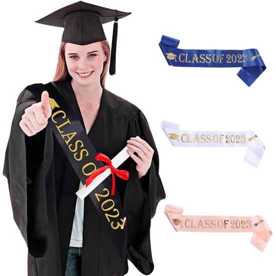 

Выпускная лента Изысканный устойчивый к морщинам моющийся церемониальный пояс для старшеклассников