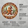 Vintage Gingerbread Man Iron Metal Wreath Wall Plaque Home Decor Gift Christmas Halloween