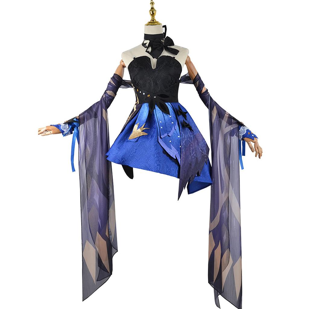 [Milky Time] Genshin Impact Cosplay Halloween Anime Character Women's Genshin (Keqing, Dance of the Rainbow Skirt)
