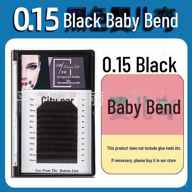 "Soft Natural Mink Hair Baby Eyelashes with Subtle Curl - Airy Flat Mixed Style"