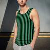 Colorful Stripe Geometry Tank Tops For Man Color Block Pattern Tees Summer Casual Vest Oversized Sports Street Tank Top