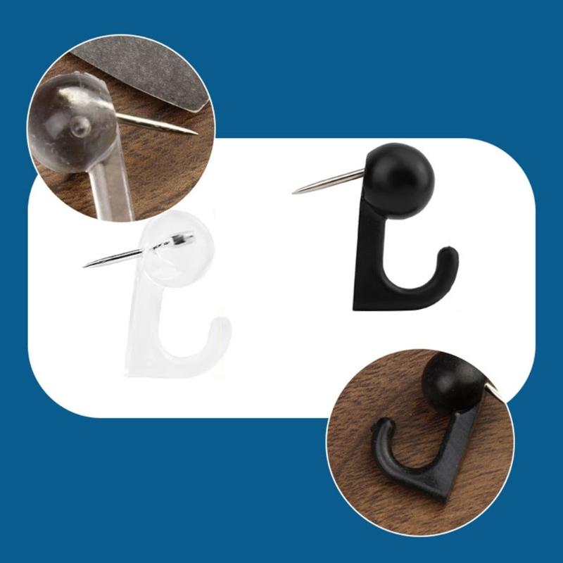 200/300 Stück Reißzweckenhaken zum Aufhängen, Korkwandhaken Nadel Dekorative Reißnägel Haken für Fotowand, Pinnwand