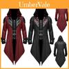 Enchanting Medieval Gothic Stitching Jacket For Men Ideal For Halloween Cosplay Events