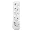 European Plug Socket Panel 16A Current Round Hole Plug Socket Wall Power Outlet Panel for Home Appliances 10 Holes