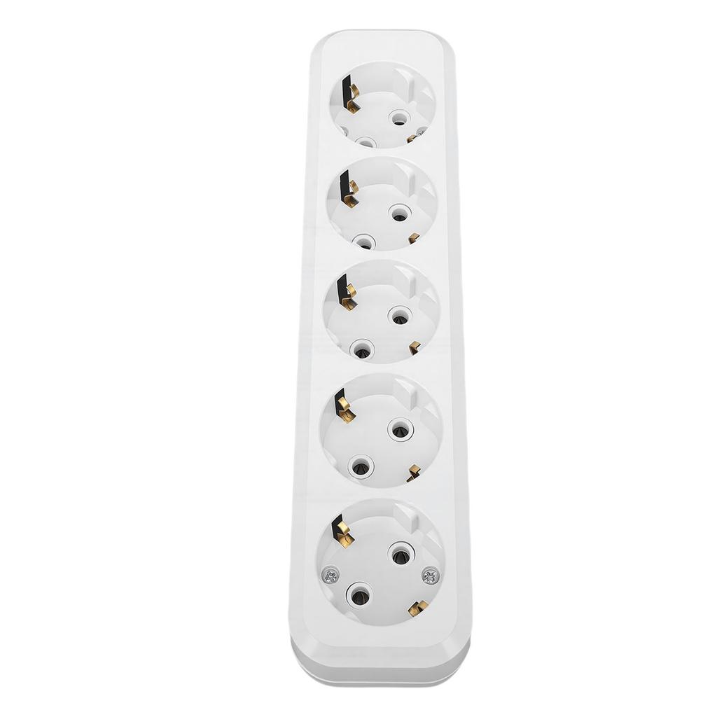 European Plug Socket Panel 16A Current Round Hole Plug Socket Wall Power Outlet Panel for Home Appliances 10 Holes