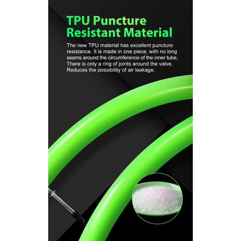 Ultralätt Cykel Innerslang 700c 18 25 28 32 Landsväg MTB Cykel TPU Material Däck 60mm 80mm Längd Fransk Ventil Superlätt Elcykel Kit