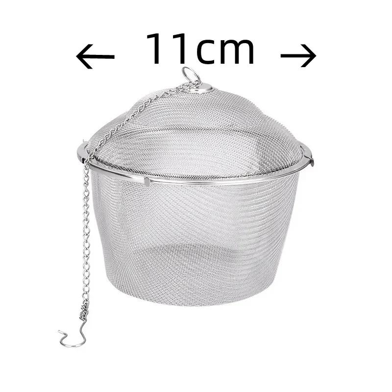 Reusable 304 Stainless Steel Tea Ball Strainer Mesh Herbal Infuser Filter Tea Leaf Spice Tea Strainer Boil soup for Teapot