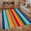 Modern Rainbow Striped Area Rug Multicolor Vertical Stripes Non Slip Washable for Living Room Bedroom Sofa Doormat Decor Kitchen