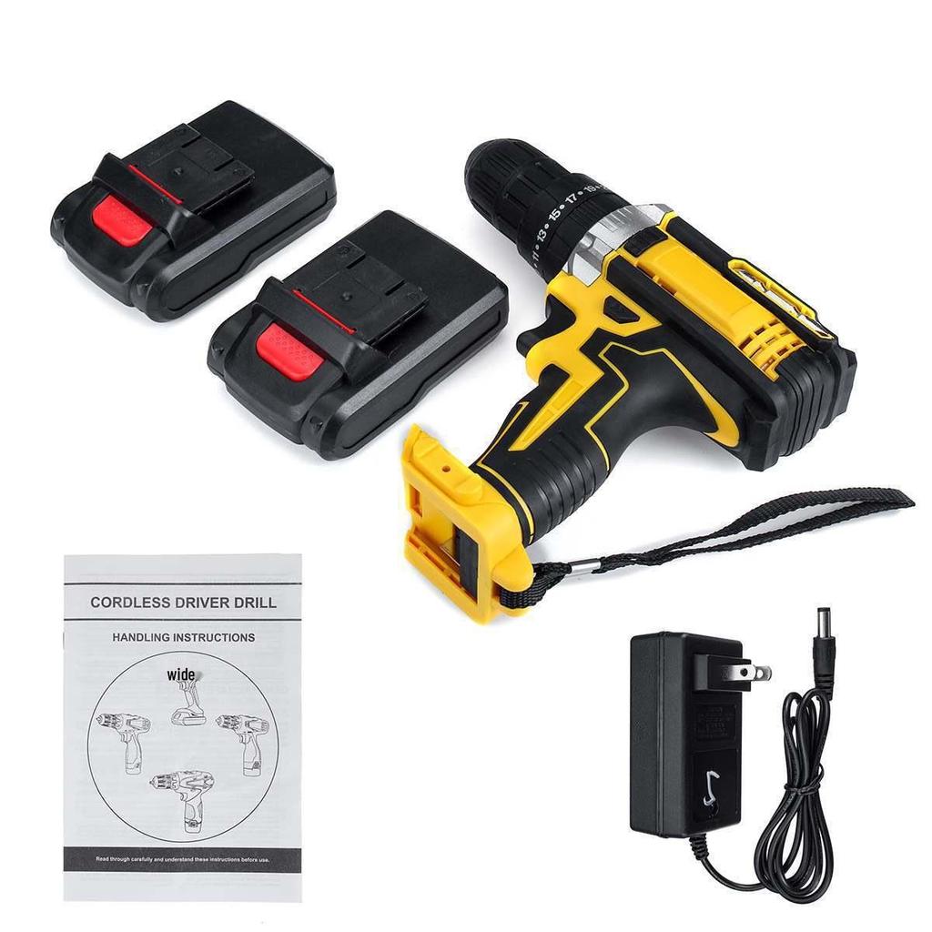 High-Power Multi-Functional Electric Drill Set with Lithium Battery Screwdriver