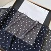 Retro Sweet Polka Dots Print Chiffon Scarf Women'S  All-Match Belt Scarf