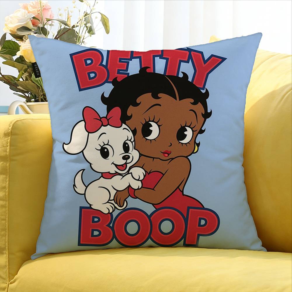 Anime Cute B-Betty Boop World Various Sizes Square Pillow Case For Car Home Bedchamber Decor