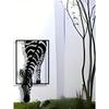 Metal Zebra Wall Art Decor Handcrafted Iron Modern Farmhouse Living Room Office
