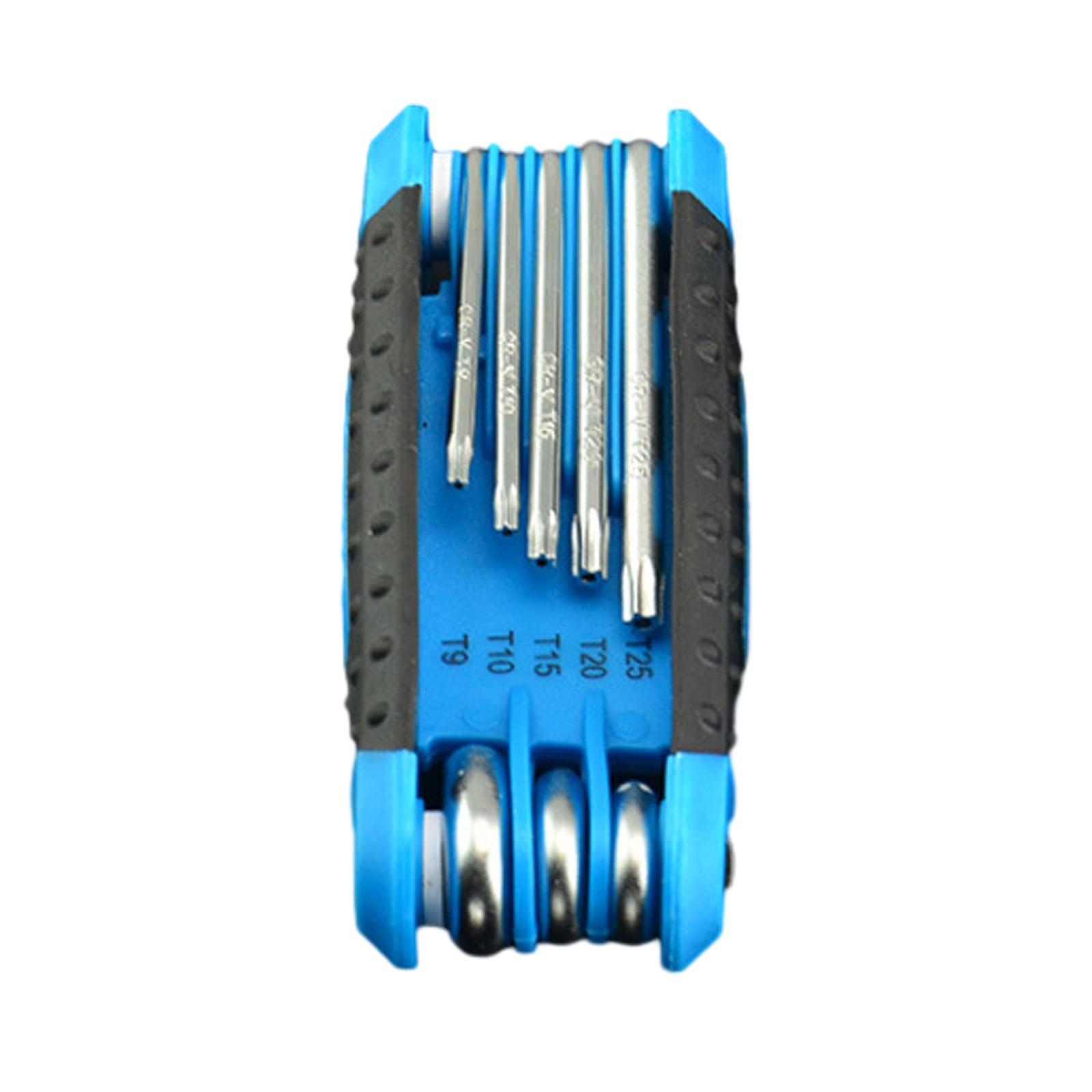 

8 в 1 складной набор шестигранных ключей набор метрических шестигранных ключей инструмент или складной защищенный от несанкционированного доступа набор ключей Torx портативный набор гаечных ключей 2