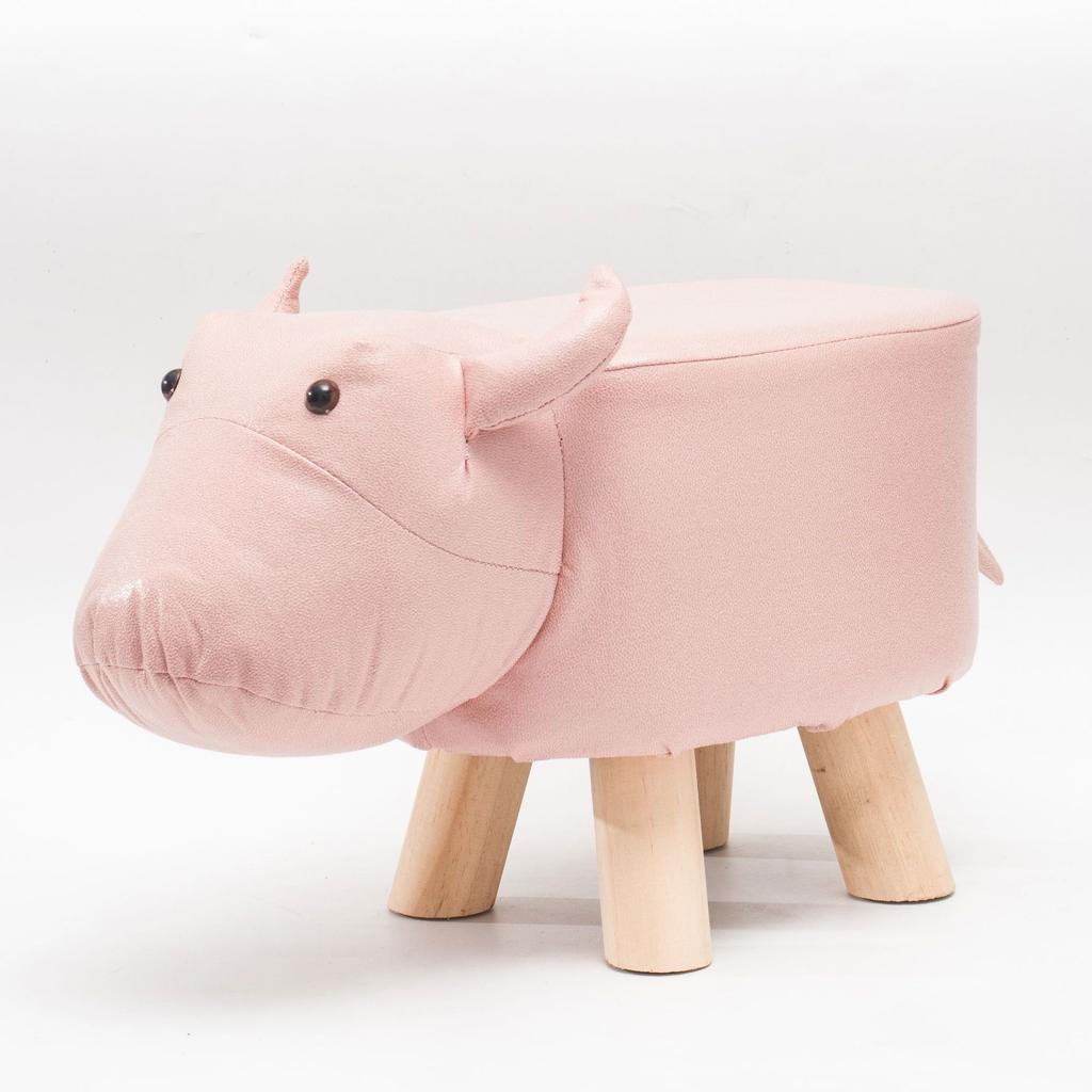 Creative Stool Children Nordic Style Porch Cartoon Shoe Changing Small Stool Living Room Wooden Animal Low Stool