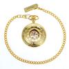 TREEWETO Men's Mechanical Skeleton Pocket Watch Roman Numeral Dial Gift Box Chain