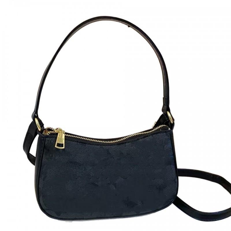 2025 Winter Womens PU Shell-shaped Crossbody Bag With Zip Stitched Detail Medium Size Daily Use