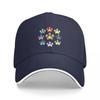 Eeveelution Pawprints Baseball Cap black Thermal Visor birthday Unisexs Tennis Womens