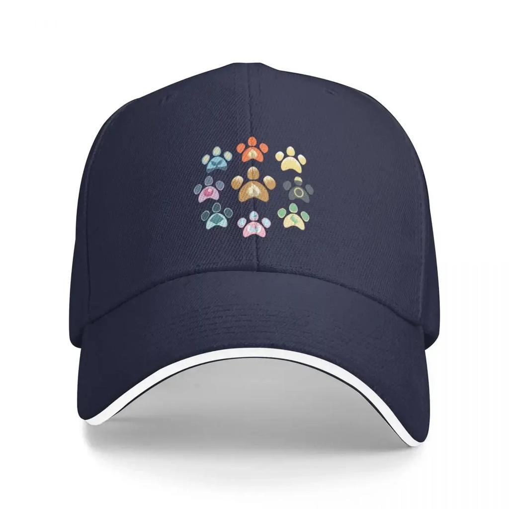 Eeveelution Pawprints Baseball Cap black Thermal Visor birthday Unisexs Tennis Womens