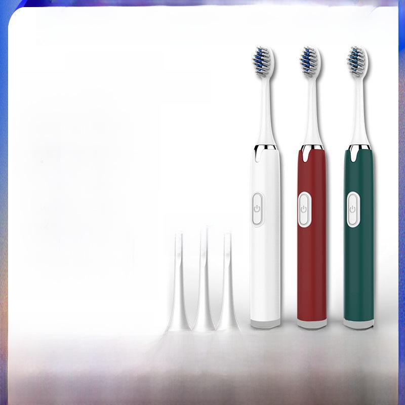 

«Водонепроницаемая электрическая зубная щетка с мягкой щетиной для взрослых — неперезаряжаемая, вибрирующая, идеальный небольшой подарок» Battery Model--1 Brush Head чёрный