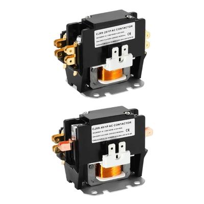 Sturdy 1 Poles Conditioner Contactors 25A/40.0A 24V Coils Flame Retardant Housing for Compressor Motor Control