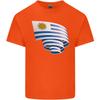 Curled Uruguay Flag Uruguayan Day Football Unisexs Light Cotton Tshirt