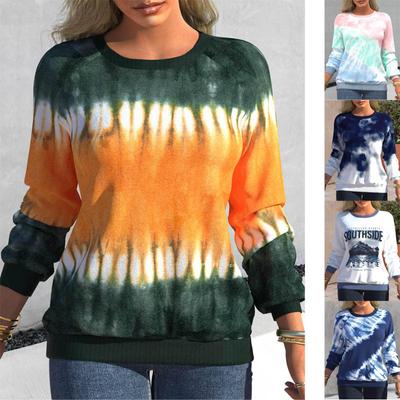 Moda damska Casual, wiosenna, jesienna, z długim rękawem, swetrami i długimi rękawami z dekoltem w kształcie litery "o".